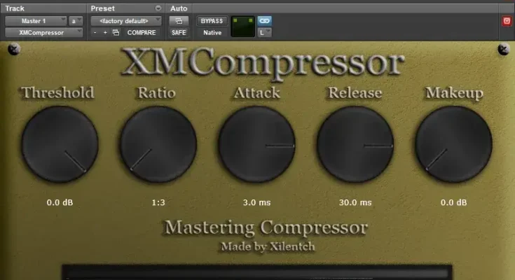 XMCompressor (Mastering Compressor) v1.0 WiN MAC XMCompressor
