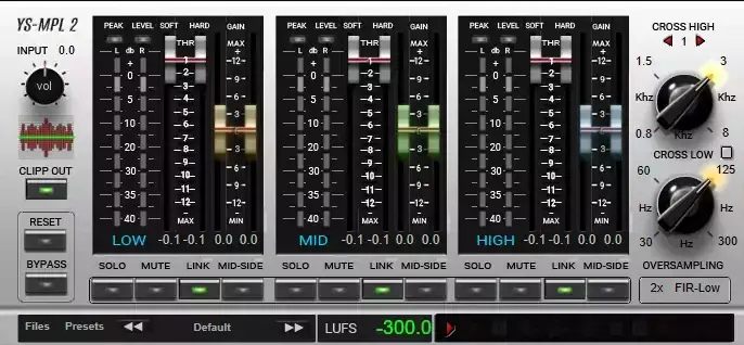 YS Multi Peak Limiter v2.1.0 WiN Mac YS Multi Peak Limiter