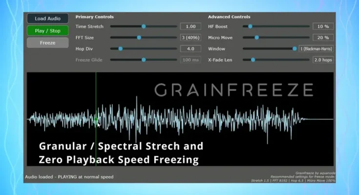 Grainfreeze Spectral Freeze VST Win Mac Linux Grainfreeze