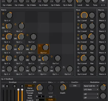 Six Sines Synthesizer
